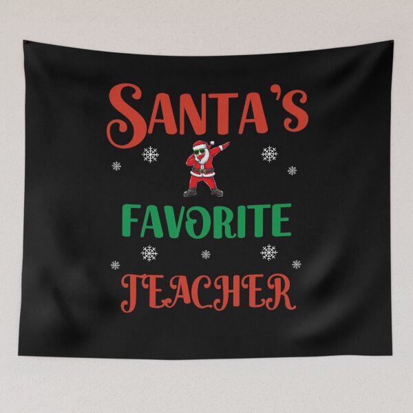 Item preview, Santa's favorite Teacher designed and sold by SunnyFunnyArt.