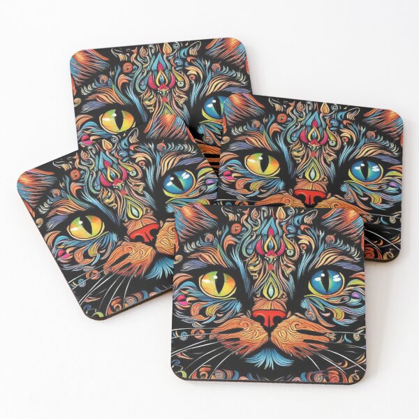 Item preview, Louis Wain Schizophrenia Cat Painting For Cat Lovers designed and sold by Petsthetic.
