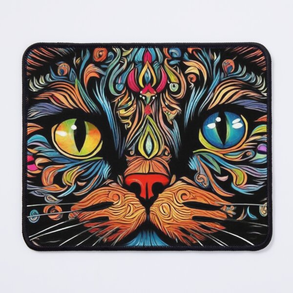 Item preview, Louis Wain Schizophrenia Cat Painting For Cat Lovers designed and sold by Petsthetic.