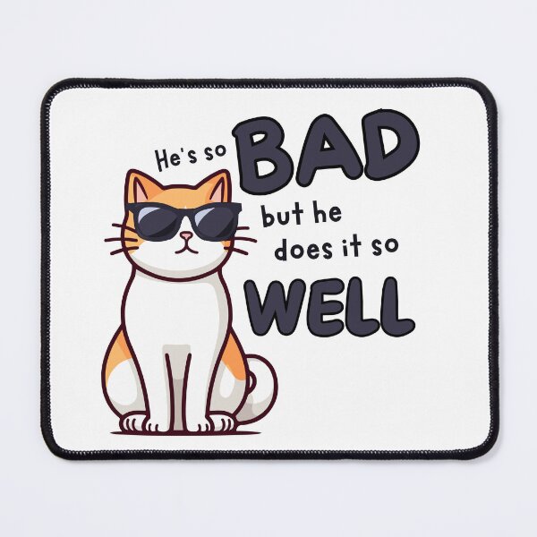 Item preview, Bad Kitty designed and sold by Eggroll the Cat.