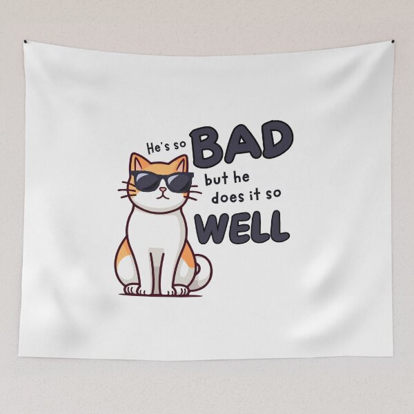 Item preview, Bad Kitty designed and sold by Eggroll the Cat.