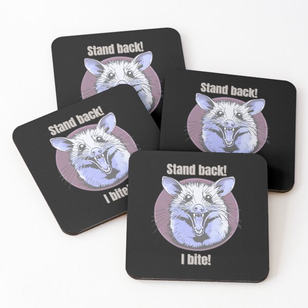 Item preview, Stand back I bite angry opposum  designed and sold by Rathnau.