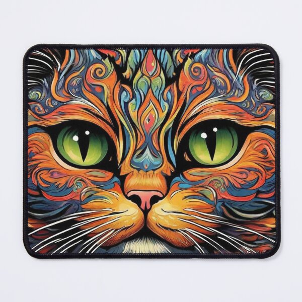 Item preview, Louis Wain Schizophrenia Cat Painting For Cat Lovers designed and sold by Petsthetic.