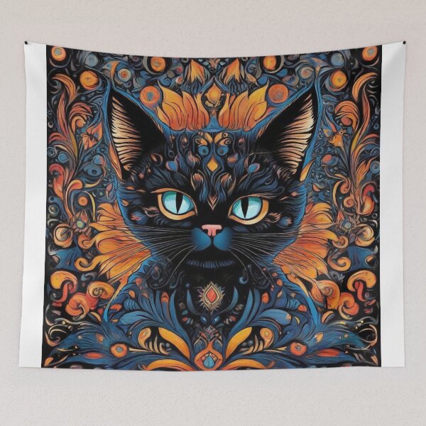 Item preview, Louis Wain Schizophrenia Cat Painting For Cat Lovers designed and sold by Petsthetic.