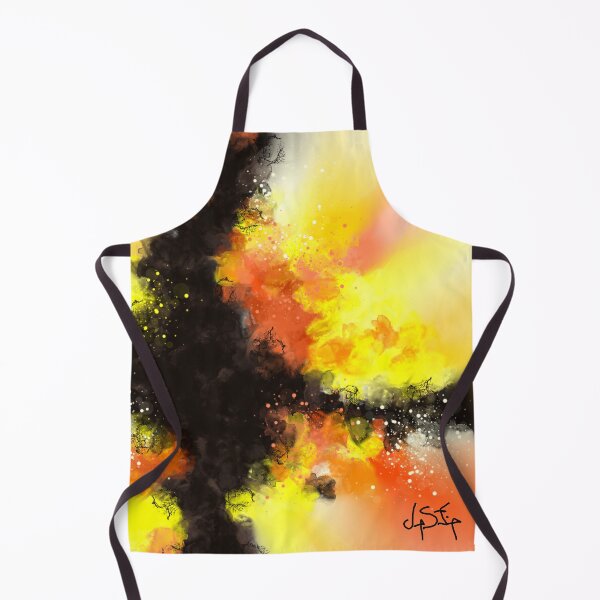 Item preview, Dance of Flames - Black Yellow Orange Red Abstract designed and sold by Joey Santiago.