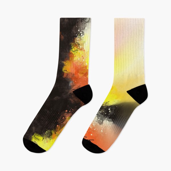 Item preview, Dance of Flames - Black Yellow Orange Red Abstract designed and sold by Joey Santiago.
