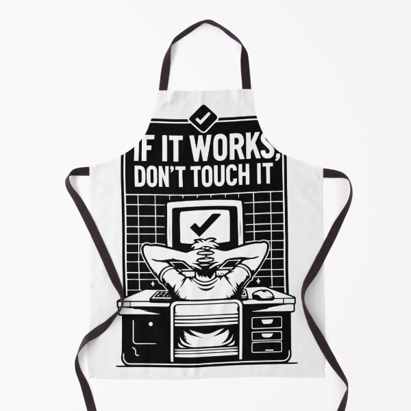 Item preview,  If It Works Don't Touch It - Minimalist Design for Programmers designed and sold by FixedBugs.