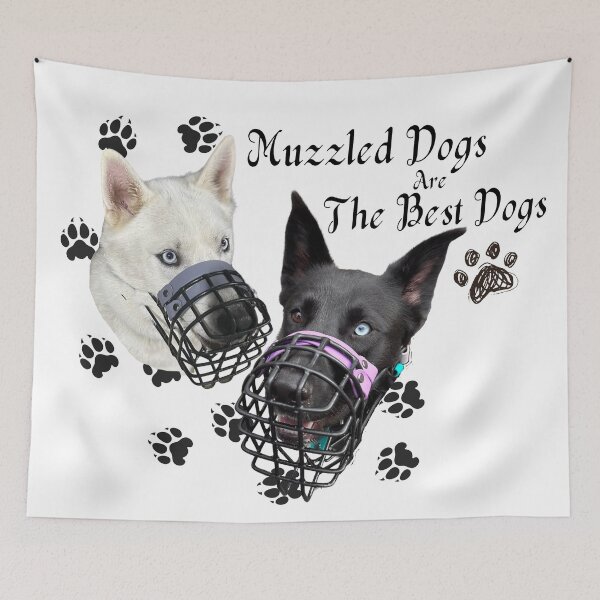 Item preview, Muzzled Dogs are the Best Dogs Feat. Athena & Apollo  designed and sold by LunarDogs.