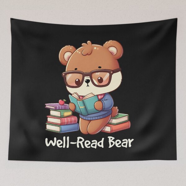 Item preview, Well Read Bear Cute Kawaii designed and sold by TeddybearClub.