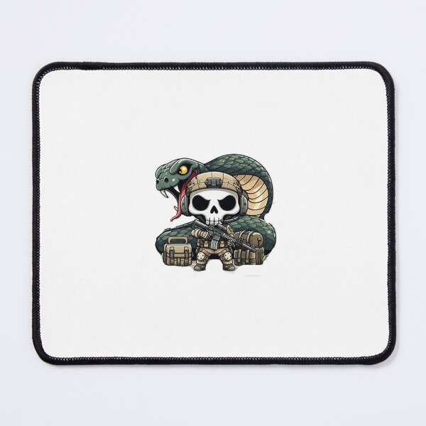 Item preview, skeleton in tactical gear with snake designed and sold by Wxjtecki.