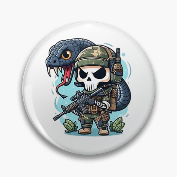 Item preview, skeleton in tactical gear with snake designed and sold by Wxjtecki.