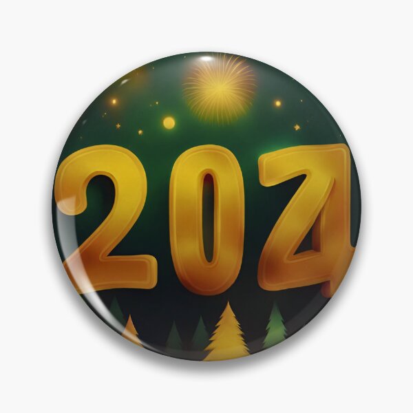 Item preview,  Happy New Year 2024 Retro  designed and sold by Modern-Tropical.