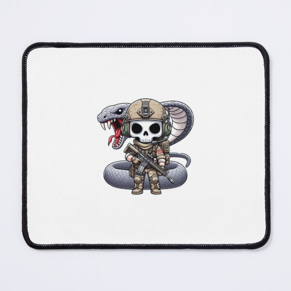 Item preview, skeleton in tactical gear with snake designed and sold by Wxjtecki.