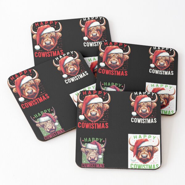 Item preview, Highland Cow Happy Cowistmas Christmas Cow Bundle design designed and sold by SideKickCreates.