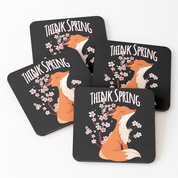 Item preview, Sakura Japanese Cherry Blossom and Foxes Think Spring design designed and sold by LuxindaSwirl.
