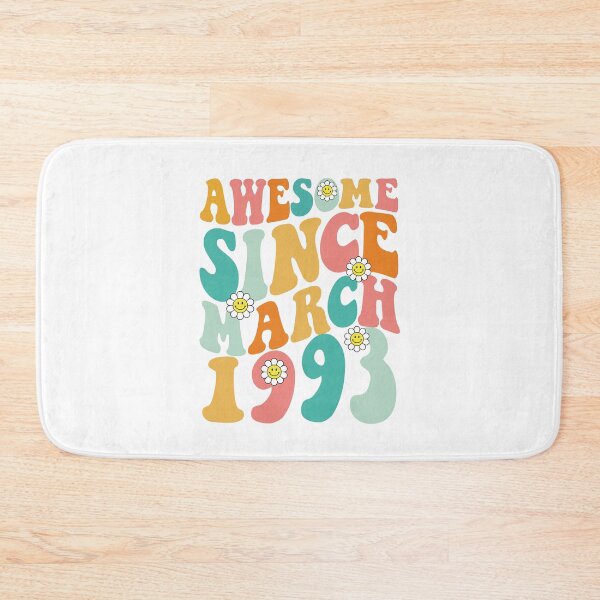 Item preview, Awesome Since March 1993 | Made In 1993 | Retro Groovy Birthday designed and sold by Christina-grich.