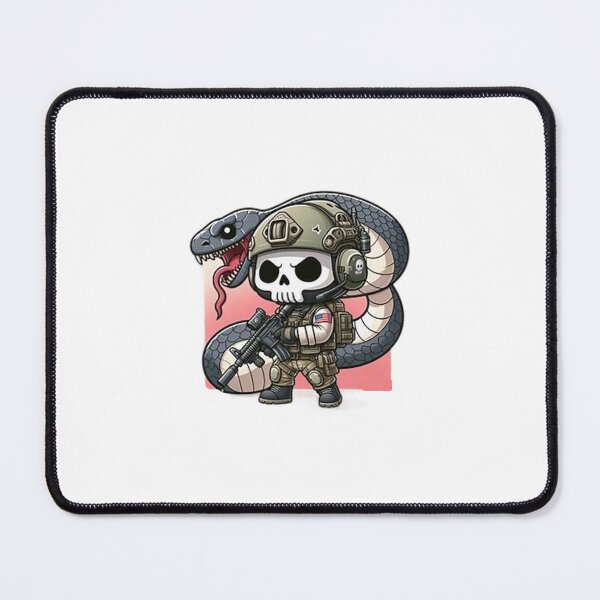 Item preview,  skeleton in tactical gear with snake designed and sold by Wxjtecki.