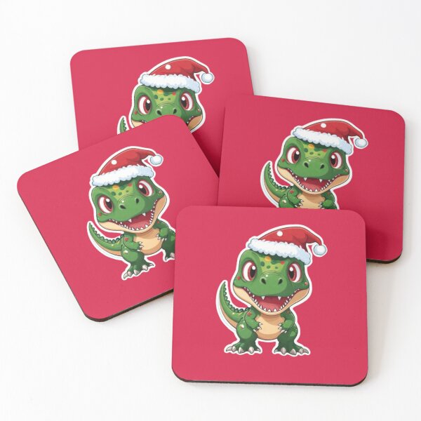 Item preview, Little X-Mas T-Rex with red Santa hat designed and sold by Ecmoprints.