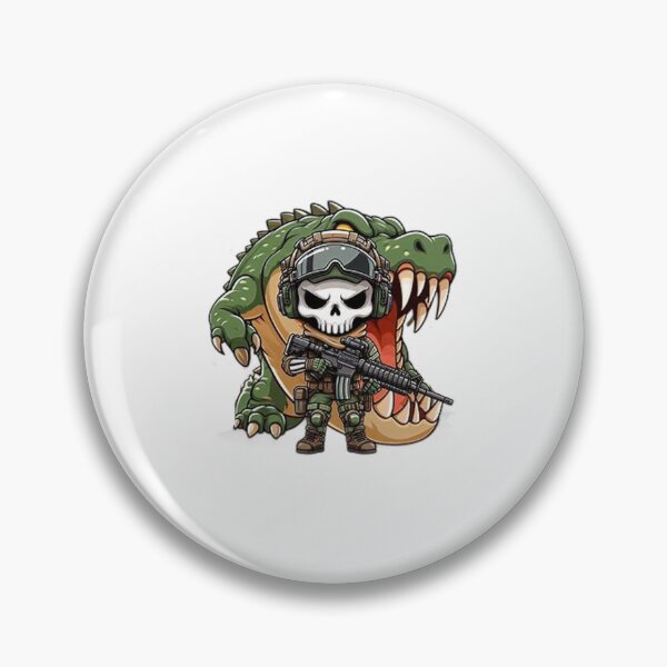 Item preview, Cute skeleton in tactical gear with crocodile designed and sold by Wxjtecki.
