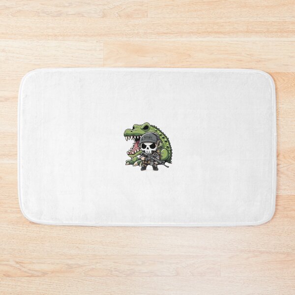 Item preview,  Cute skeleton in tactical gear with crocodile designed and sold by Wxjtecki.