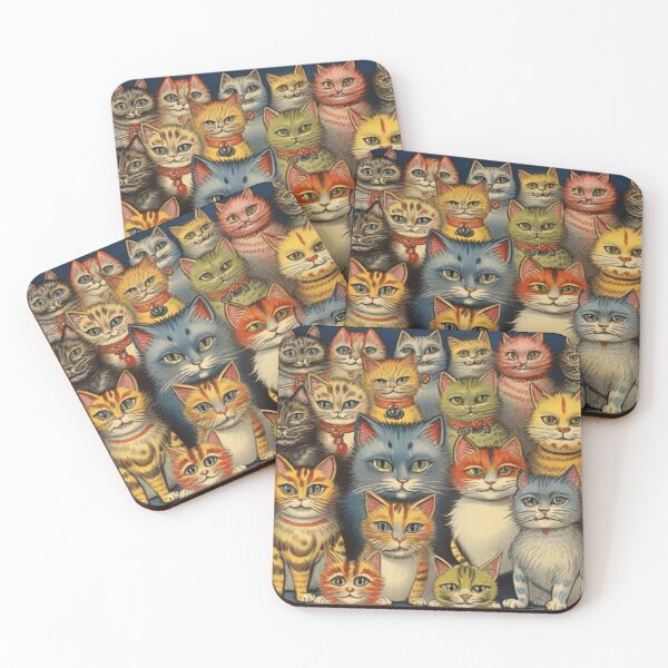 Item preview,  Louis Wain Schizophrenia Cat Painting For Cat Lovers designed and sold by Petsthetic.