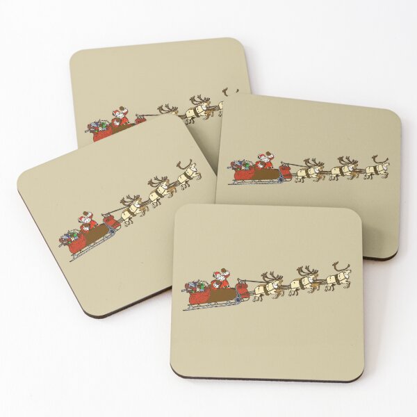 Item preview, Santa and Santa's Reindeers designed and sold by Tamarage.