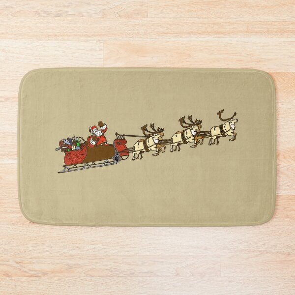 Item preview, Santa and Santa's Reindeers designed and sold by Tamarage.