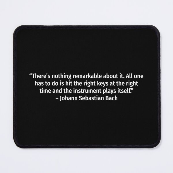 Item preview, Bach piano quote designed and sold by snadesign.