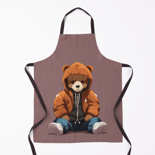 Item preview, HOODED BEAR IN MANGA STYLE designed and sold by infinitearte.
