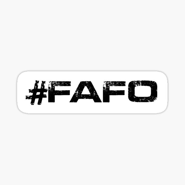 Vista previa del artículo con la obra «FAFO», diseñado y vendido por ParvaProject.