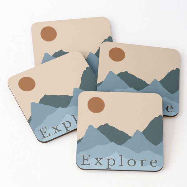 Item preview, Explore Mountain Illustration  designed and sold by Alpha Naomi Designs.