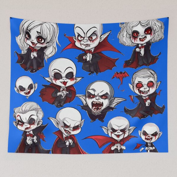 Item preview, Creepy little vampires designed and sold by ELEORIS.