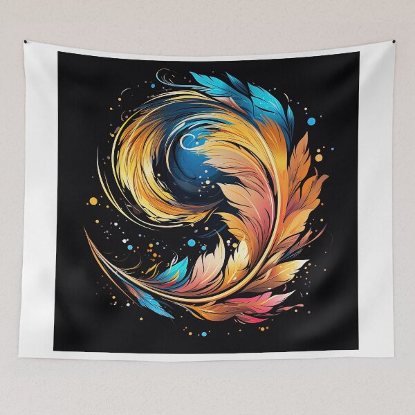Item preview, a feather carried away by the wind designed and sold by artyficial-.