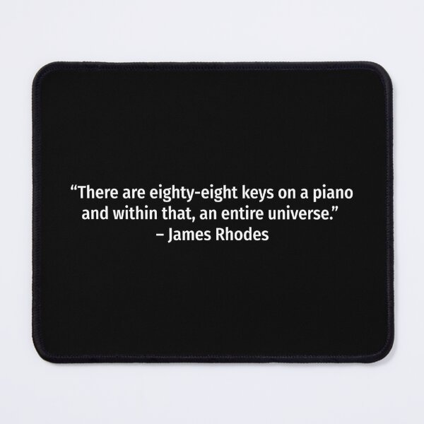 Item preview, James Rhodes piano quote designed and sold by snadesign.
