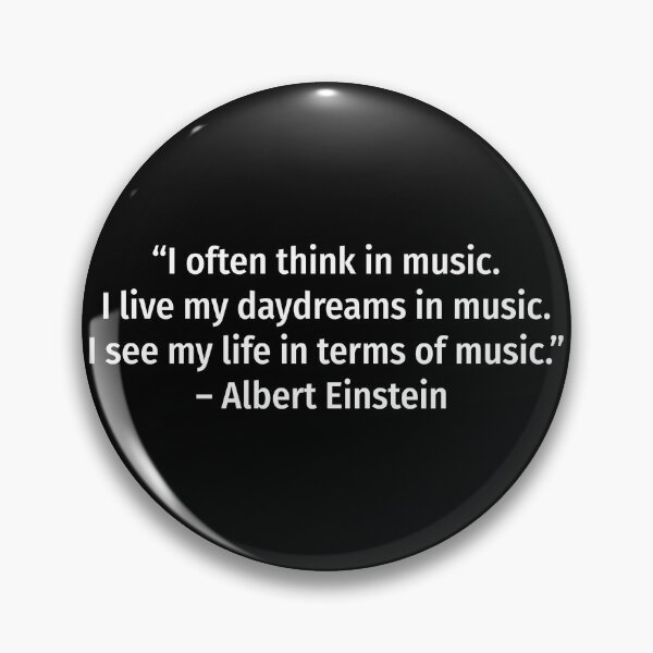 Item preview, Albert Einstein quote about piano designed and sold by snadesign.