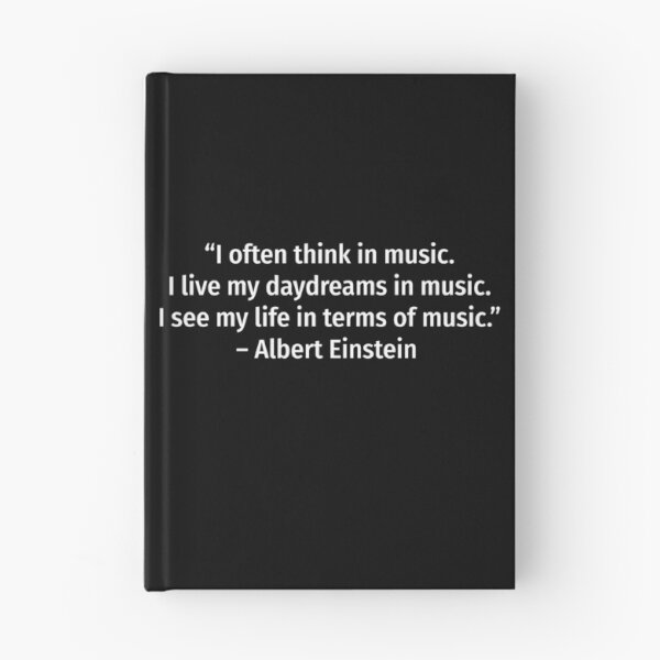 Item preview, Albert Einstein quote about piano designed and sold by snadesign.