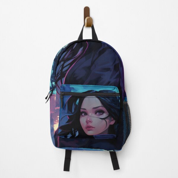 Item preview, Neon Nocturne: The Enigmatic Wanderer of the Cyberpunk Cityscape designed and sold by oanaunciuleanu.