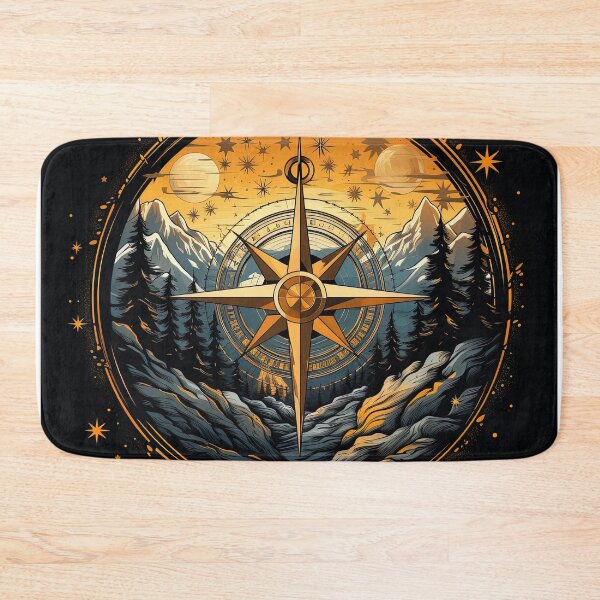 Item preview, compass guiding through the mountains designed and sold by artyficial-.