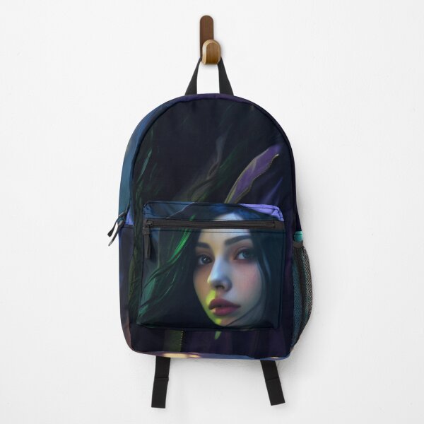 Item preview, Neon Nocturne: The Enigmatic Wanderer of the Cyberpunk Cityscape designed and sold by oanaunciuleanu.