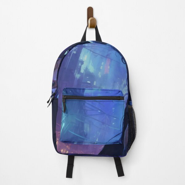 Item preview, Neon Nocturne: The Enigmatic Wanderer of the Cyberpunk Cityscape designed and sold by oanaunciuleanu.