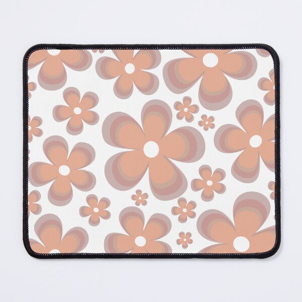 Item preview, Cute Ditsy Groovy 70s Flowers / Floral Design Warm Orange Hue Colours designed and sold by LittleHCreative.