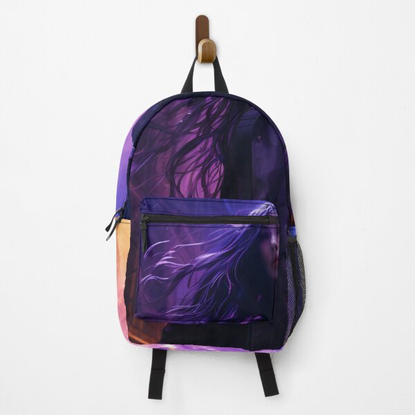 Item preview, Neon Nocturne: The Enigmatic Wanderer of the Cyberpunk Cityscape designed and sold by oanaunciuleanu.
