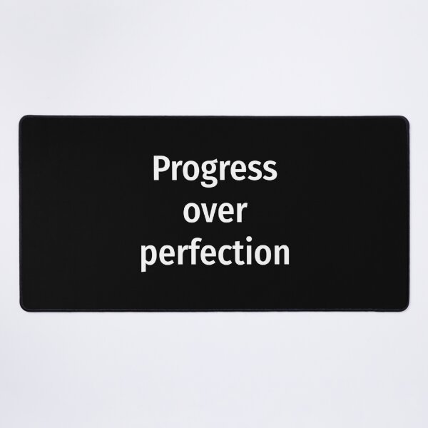 Item preview, Progress over perfection motivational quote designed and sold by snadesign.