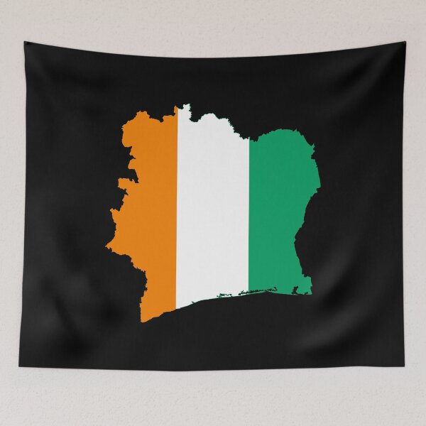 Item preview, Côte d'Ivoire Map designed and sold by feether-store.