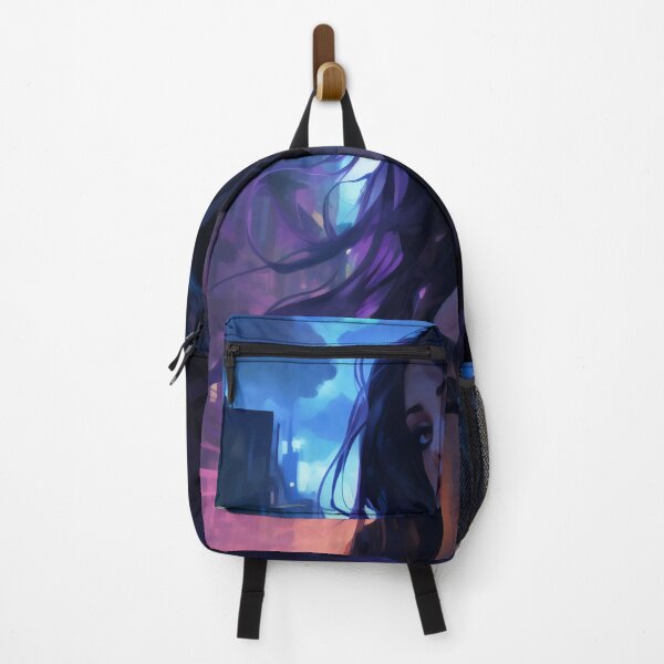 Item preview, Neon Nocturne: The Enigmatic Wanderer of the Cyberpunk Cityscape designed and sold by oanaunciuleanu.