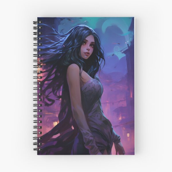 Item preview, Neon Nocturne: The Enigmatic Wanderer of the Cyberpunk Cityscape designed and sold by oanaunciuleanu.