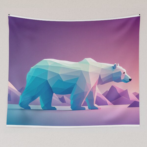 Item preview, Polar Bear shape Outline v2 designed and sold by zoldi.