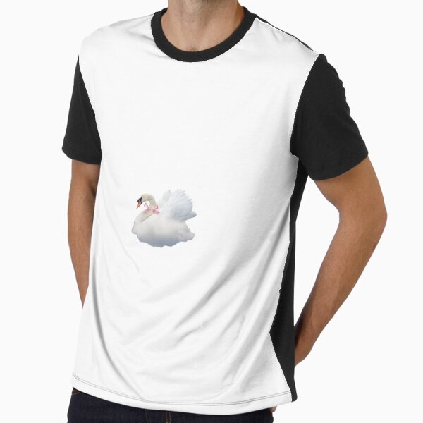 Swan with pink bow Graphic T-Shirt