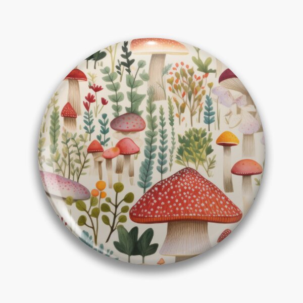 Artikelvorschau, Fungi Fantasia: A Mushroom Pattern Collection - Design 11 entworfen und verkauft von kawaiidoodlesuk.
