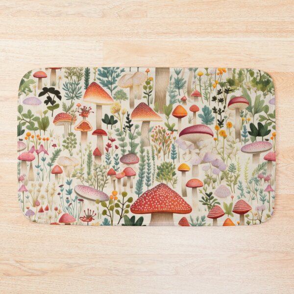 Artikelvorschau, Fungi Fantasia: A Mushroom Pattern Collection - Design 11 entworfen und verkauft von kawaiidoodlesuk.
